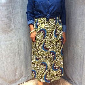 Ethnic Print Midi Skirt by Soft Surroundings